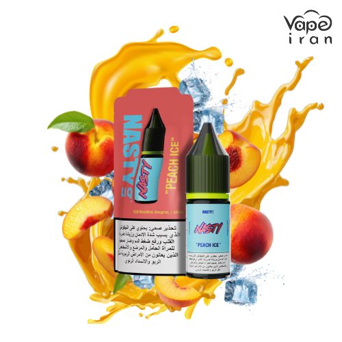 سالت نیکوتین هلو یخ نستی Nasty LIQ Peach Ice 10ml